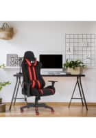 Green Soul Beast Series Fabric and PU Leather Ergonomic and Gaming Chair, High Comfort Seating, Best in Class Fabric (Black and Red)