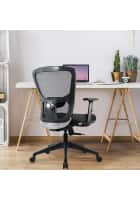 Green Soul Jupiter-Go Mid Back Mesh Home and Office Ergonomic Chair with Multi-Tilt Lock Mechanism (Full Black)