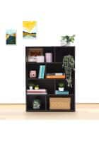 Green Soul Sequoia Mini Book Shelf/Stand/Rack with 4 shelves, 3-Year Limited Warranty (Black)