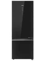 Haier 325 L 2 Star Double door Refrigerator Black Glass (HRB-3752PKG-P)