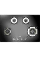 Haier 4 Brass Burner Gas Stove Hobs Black (HIC-654FCF-O)