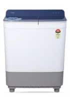 Haier 9 kg Semi Automatic Top Load Washing Machine Blue Glass with Flower Lid (HTW90-178)