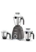 Havells Power Hunk 800 watt Mixer Grinder with 3 Wider mouth Stainless Steel Jar, Hands Free operation (Grey)