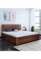 Home Edge Aelinia King Box Storage Bed (Finish Color-Teak)