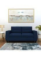 Home Edge Edward 3 Seater Fabric Sofa (Blue) Solid Wood