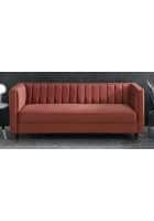 Home Edge Corby 3 Seater Sofa-Blush (Pink) Solid Wood