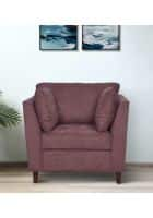 Home Edge Weston 1 Seater Sofa (Coffee) Solid Wood