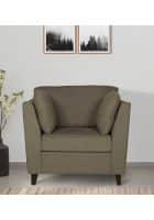 Home Edge Weston 1 Seater Sofa (Sandy Brown) Solid Wood