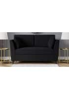 Home Edge Weston 2 Seater Sofa (Charcoal Grey) Solid Wood