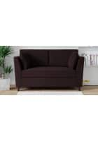 Home Edge Weston 2 Seater Sofa (Chestnut Brown) Solid Wood