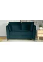 Home Edge Weston 2 Seater Sofa (Dark Green) Solid Wood