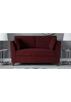 Home Edge Weston 2 Seater Sofa (Garnet Red) Solid Wood