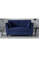 Home Edge Weston 2 Seater Sofa (Navy Blue) Solid Wood