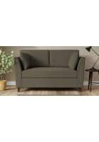 Home Edge Weston 2 Seater Sofa (Sandy Brown) Solid Wood