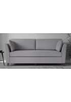 Home Edge Weston 3 Seater Sofa (Ash Grey) Solid Wood