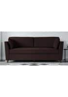 Home Edge Weston 3 Seater Sofa (Chestnut Brown) Solid Wood