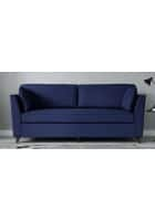 Home Edge Weston 3 Seater Sofa (Navy Blue) Solid Wood