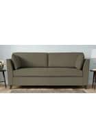 Home Edge Weston 3 Seater Sofa (Sandy Brown) Solid Wood