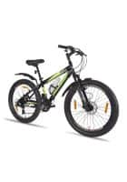 Hero Attitude 26T MTB Bike Geared Front suspension Double Disc Brake Men Cycle (Black)