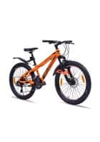 Hero Sprint Voltage 24T MTB Bike Geared Front suspension Double Disc Brake Men Cycle (Orange)