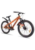 Hero Sprint Voltage 24T MTB Bike Non Geared Front suspension Double Disc Brake Men Cycle (Orange)