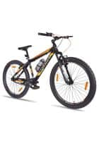 Hero Sprint Voltage 27.5T MTB Bike Non Geared Front suspension Double Disc Brake Men Cycle (Black and Orange)