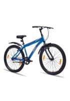 Hero Thorn 26T MTB Bike Non Geared Front suspension Double Disc Brake Men Cycle (Blue and Orange)