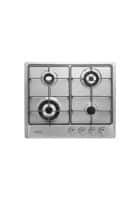 Hindware Athena Brass Silver 4 Burner Auto Ignition Stainless Steel Gas Hob (HINDWAREATHENA4B)