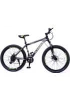 Hydra Madshark Mountain Bike Wheel Size 26T Dual Disc Brake Multi Speed (Black-Yellow)