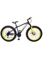 Hydra Phobos Mountain Bike Wheel Size 26T Dual Disc Brake Multi Speed (Black-Yellow)