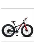 Hydra Zeus Mountain Bike Wheel Size 26T Dual Disc Brake Multi Speed (Red and Blue)