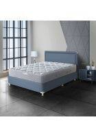 Hypnos Allure Ortho Luxury Pocket Spring Plus Memory Foam 8 inch Double Size Mattress (Blue Orange, 84 x 60 inch)