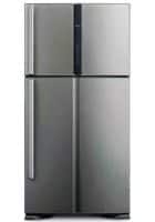 Hitachi 565 L 3 Star Frost Free Double Door Refrigerator Glass Grey (R-VG610PND7-GGR)