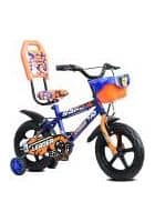 Leader Racer 14T Single Speed Road Cycle With Training Wheels (Semi-Assembled) For Kids (Blue)