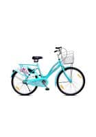 Leader Ladybird Breeze 26T Single Speed Bicycle With Basket And Integrated Carrier For Women (Blue)