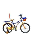 Leader Buddy 16 T Single Speed Road Cycle With Training Wheels or Kids (Blue)