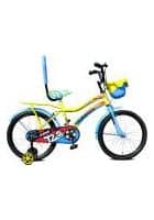 Leader Murphy 20T Single Speed Road Cycle With Training Wheels For Kids (Yellow and Blue)