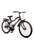 Leader Baymax 26T IBC Single Speed MTB Cycle With Carrier For Men (Black)