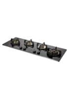 KAFF BLH-F 100 BLK | Full Brass High Efficiency Burners | Flame Failure Device | Builtin Hob