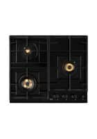 KAFF MFBX 604 Brass Built in Hob for Kitchen (Black)