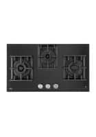 KAFF NVH 783 Built-in Hob | New Design high-Efficiency Full Brass Burners | Black Tempered Glass with Unique Dotted Design