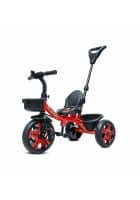 KidsMates Junior Plug N Play Kids/Baby Tricycle with Parental Control, 4 Years Boys and Girls (Red)