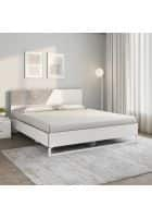 Nilkamal Asta Meta Without Storage with Engineered Wood King Bed (White)