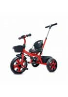 KidsMates Buddy Plug N Play Tricycle with Parental Control For Kids (Red)