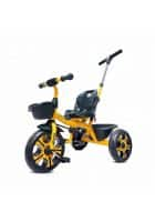 KidsMates Buddy Plug N Play Tricycle with Parental Control For Kids (Yellow)