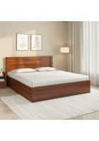 Nilkamal Electra Max with Storage Engineered Wood King Box Bed (Walnut)