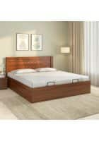 Nilkamal Electra Prime with 3/4 Hydraulic Storage Engineered Wood Queen Hydraulic Bed (Walnut)