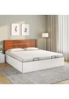 Nilkamal Electra Prime with 3/4 Hydraulic Storage Engineered Wood Queen Hydraulic Bed (White)