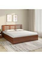 Nilkamal Maple Max with Storage Engineered Wood King Box Bed (Walnut)