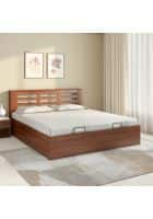 Nilkamal Maple Prime with 3/4 Hydraulic Storage Engineered Wood Queen Hydraulic Bed (Walnut)